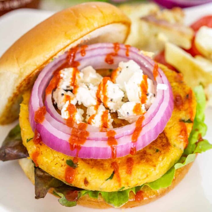 Image for Chickpea Sweet Potato Burgers with Feta