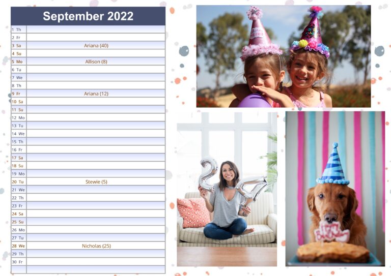 Keep Track of Your Loved Ones’ Birthdays with a Custom Calendar