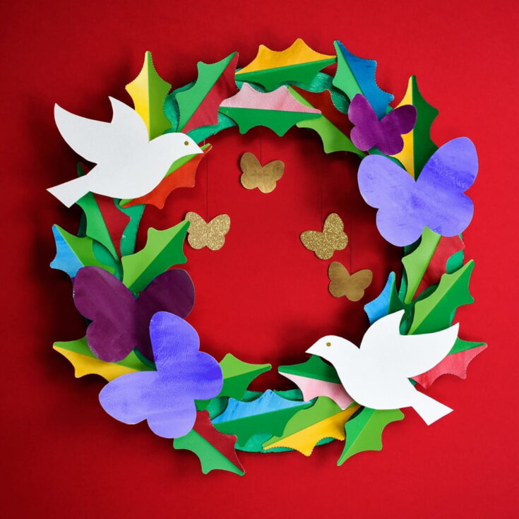 Image for Make: A Watercolor Peace & Love Paper Wreath