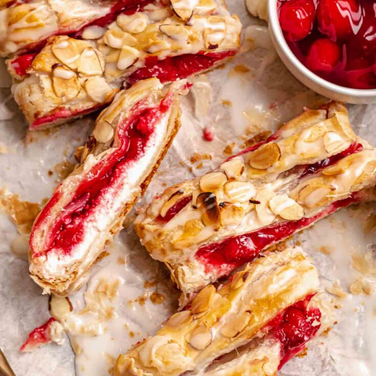 Image for Cream Cheese Cherry Danish with Puff Pastry